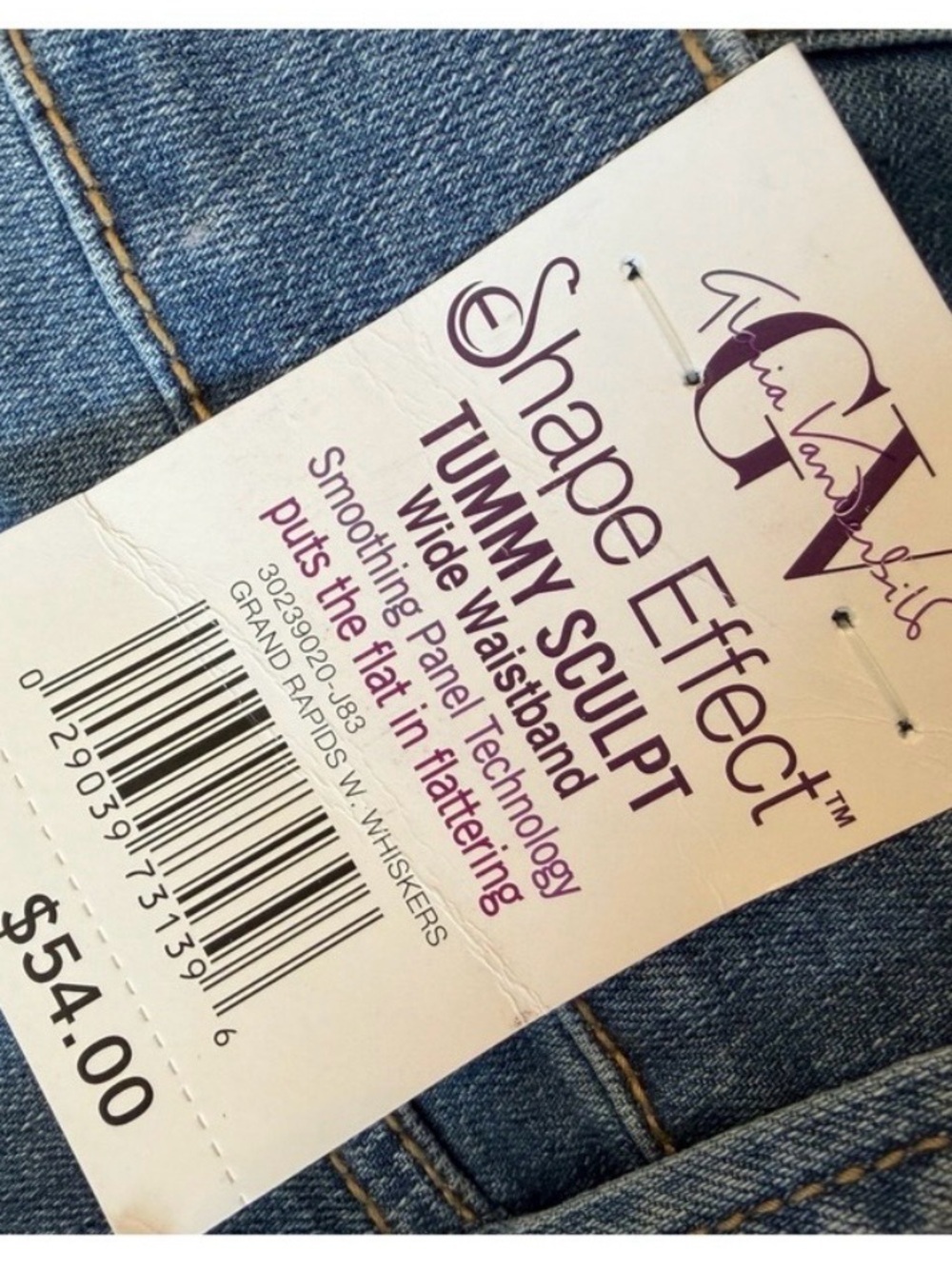 Gloria Vanderbilt Shape Effect Jeans Plus size 20W Bootcut High Rise NWT - Picture 6 of 10